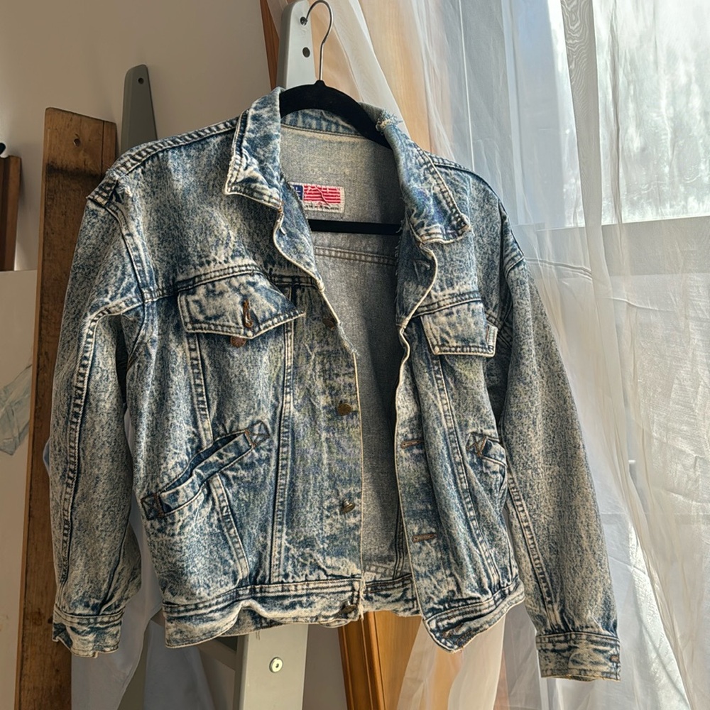 Vintage Acid Wash Leo Jean Jacket